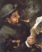 Pierre Renoir Claude Monet Reading Sweden oil painting artist